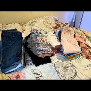 Bag of clothes, size 10-12, worn once.